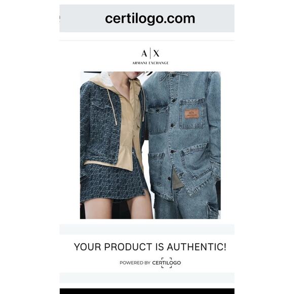 Armani Exchange Slim Fit Button Up Shirt Navy White Geometric Print Mens Medium - Picture 9 of 9